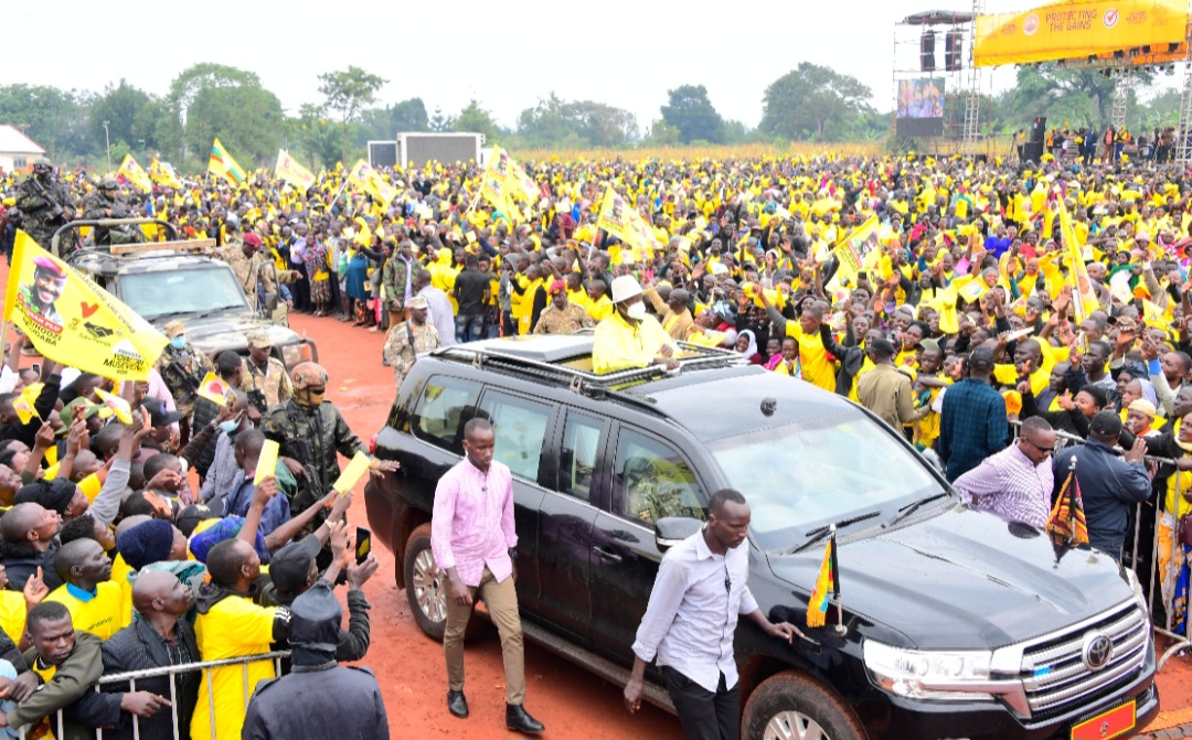 Kyankwanzi: President Museveni highlights NRM’s seven historic contributions as Buganda campaign trail intensifies